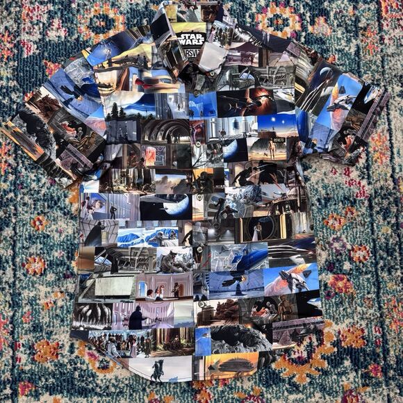 Star Wars RSVLTS Comic to the Darkside Button Down Shirt KUNUFLEX Size XS May 4 - Picture 5 of 9